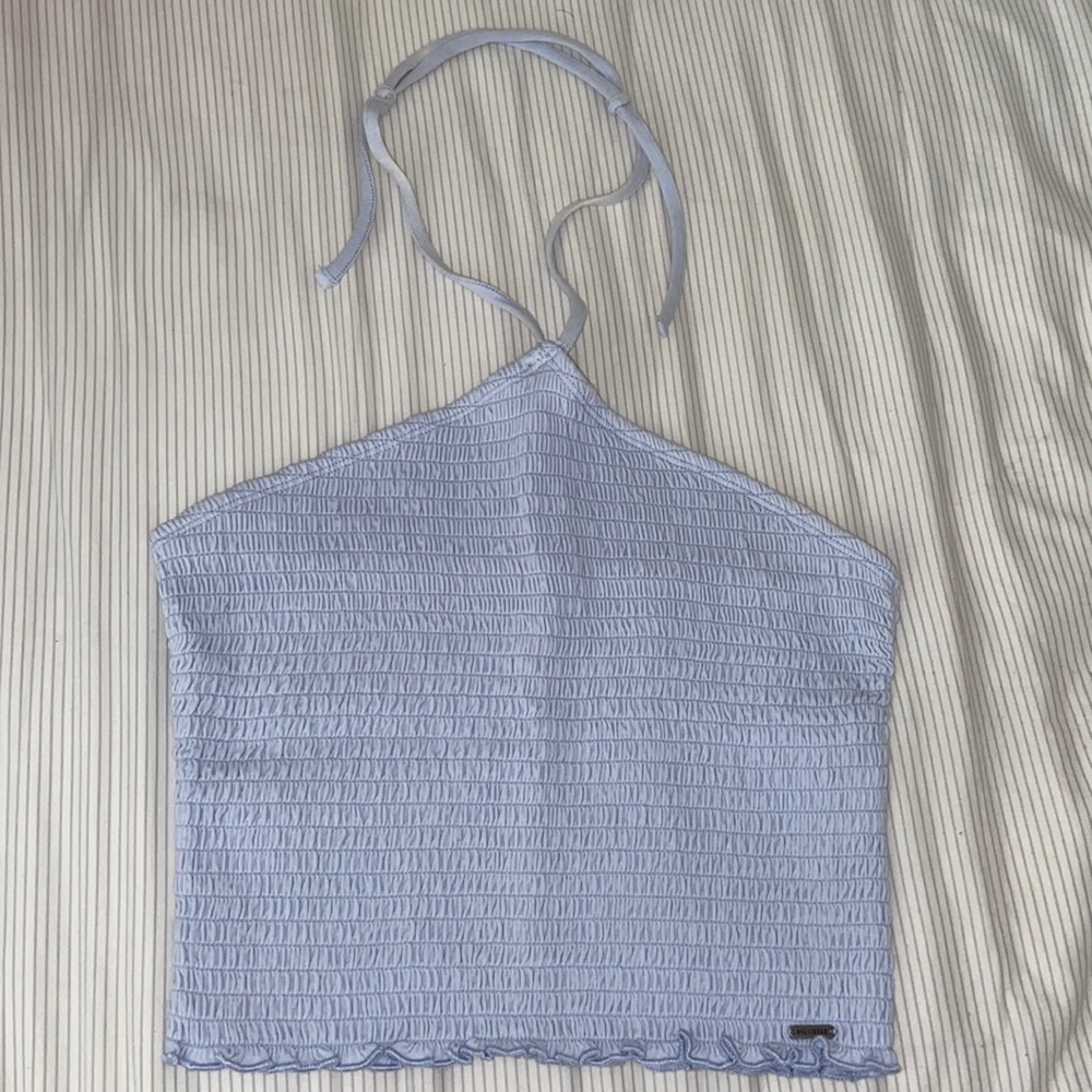 Hollister Baby Blue Halter Tank
